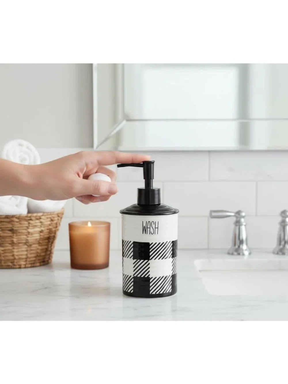 Chic Buffalo Plaid Lotion Dispenser - 7
